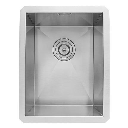 Ruvati 14-inch Undermount 16 Gauge Zero Radius Bar Prep Kitchen Sink Stainless Steel Single Bowl - RVH7110 Ruvati