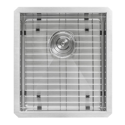 Ruvati 16-inch Undermount 16 Gauge Zero Radius Bar Prep Sink Stainless Steel Single Bowl - RVH7111 Ruvati