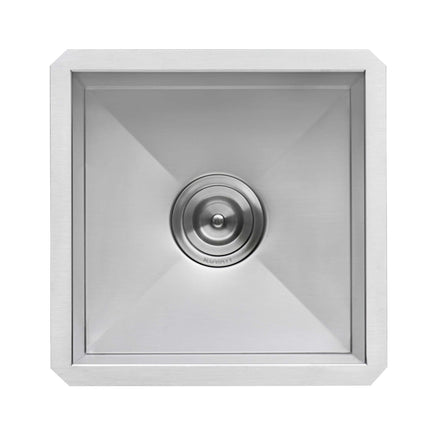 Ruvati 13 x 15 inch Undermount 16 Gauge Zero Radius Bar Prep Kitchen Sink Stainless Steel Single Bowl - RVH7113 Ruvati