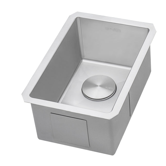 Ruvati 14-inch Undermount Bar Prep Sink 16 Gauge Rounded Corners Stainless Steel Single Bowl - RVH7114 Ruvati