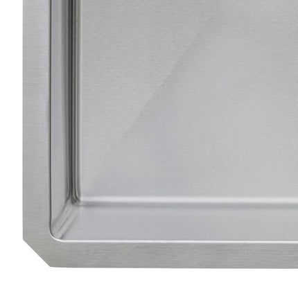Ruvati 18 inch Undermount Bar Prep 16 Gauge Kitchen Sink Round Corners Stainless Steel Single Bowl - RVH7118 Ruvati