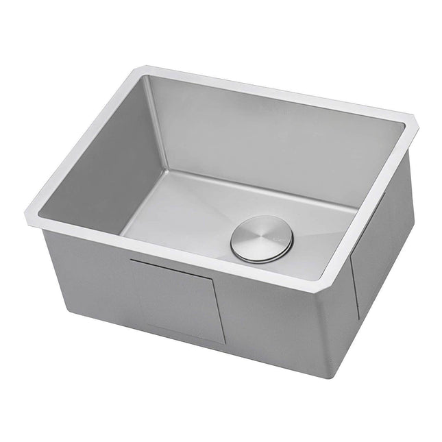 Ruvati 23-inch Undermount Stainless Steel Kitchen Sink 16 Gauge Rounded Corners Single Bowl - RVH7123 Ruvati