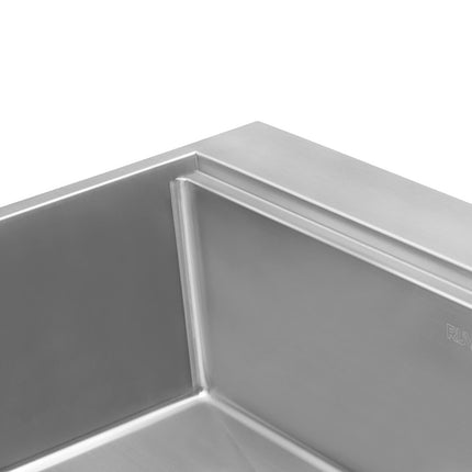 Ruvati 30 x 22 inch Workstation Drop-in Topmount Rounded Corners 16 Gauge Ledge Stainless Steel Kitchen Sink Single Bowl - RVH8030 Ruvati
