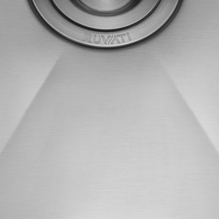 Ruvati 33-inch Drop-in Low Platform-Divide Zero Radius 60/40 Double Bowl 16 Gauge Topmount Kitchen Sink - RVH8059 Ruvati