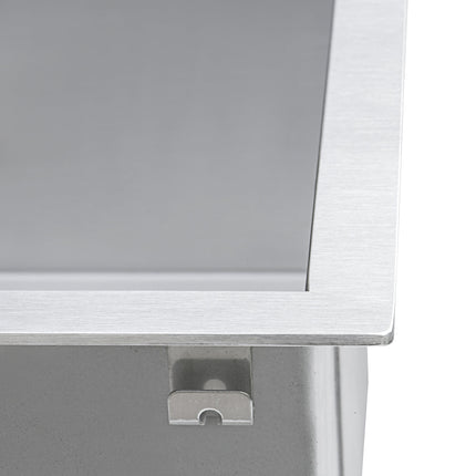 Ruvati 33-inch Drop-in Low Platform-Divide Zero Radius 60/40 Double Bowl 16 Gauge Topmount Kitchen Sink - RVH8059 Ruvati