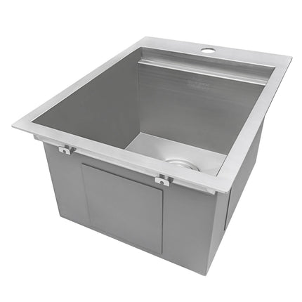 Ruvati 15 x 20 inch Workstation Drop-in Topmount Bar Prep RV Sink 16 Gauge Stainless Steel - RVH8210 Ruvati