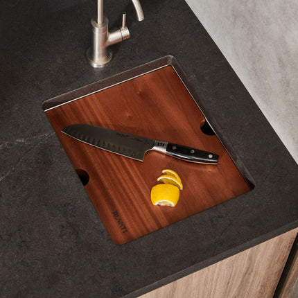 Ruvati 15" Workstation Bar Prep Sink Ledge Undermount 16 Gauge Stainless Steel Single Bowl - RVH8304 Ruvati