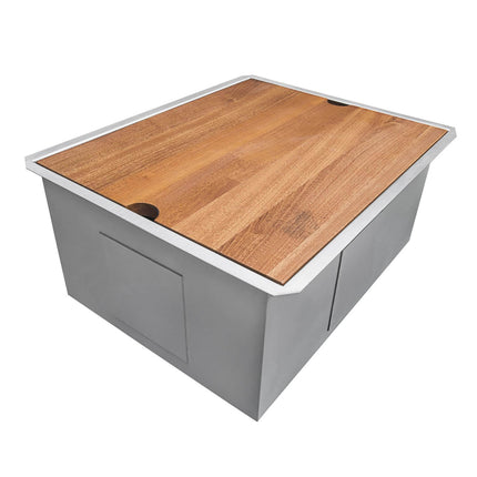 Ruvati 21" Workstation Bar Prep Sink Undermount 16 Gauge Ledge Stainless Steel Single Bowl - RVH8307 Ruvati