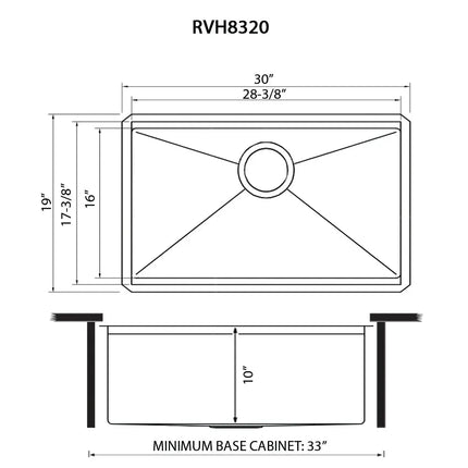 Ruvati 30-inch Workstation Rounded Corners Undermount Ledge Kitchen Sink with Accessories - RVH8320 Ruvati