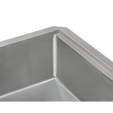 Ruvati 27-inch Workstation Rounded Corners Undermount Ledge Kitchen Sink with Accessories - RVH8327 Ruvati