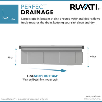 Ruvati 45-inch Workstation Two-Tiered Ledge Kitchen Sink Undermount 16 Gauge Stainless Steel - RVH8333 Ruvati