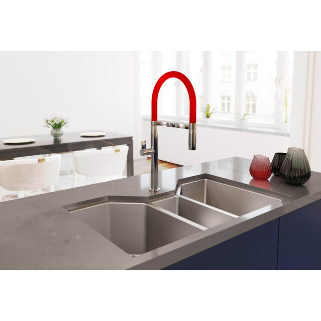 Ruvati 35" Triple Bowl Undermount 16 Gauge Stainless Steel Kitchen Sink - RVH8500 Ruvati