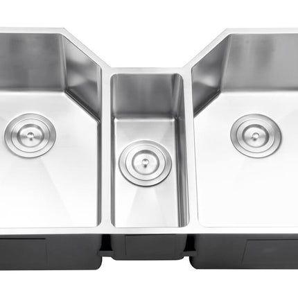 Ruvati 35" Triple Bowl Undermount 16 Gauge Stainless Steel Kitchen Sink - RVH8500 Ruvati
