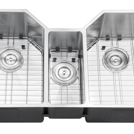 Ruvati 35" Triple Bowl Undermount 16 Gauge Stainless Steel Kitchen Sink - RVH8500 Ruvati