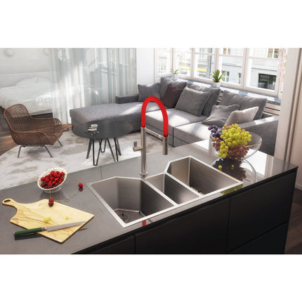 Ruvati 35" Triple Bowl Undermount 16 Gauge Stainless Steel Kitchen Sink - RVH8500 Ruvati