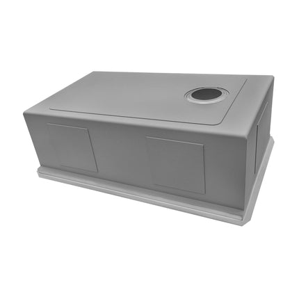 Ruvati 27-inch Workstation Slope Bottom Offset Drain Undermount 16 Gauge Kitchen Sink - RVH8573 Ruvati