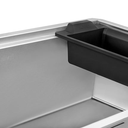 Ruvati 33-inch Workstation Slope Bottom Offset Drain Undermount 16 Gauge Kitchen Sink - RVH8597 Ruvati