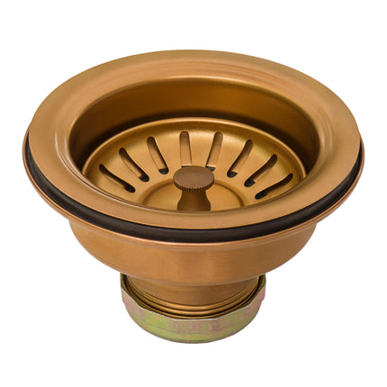 Ruvati 36-inch Apron-Front Farmhouse Kitchen Sink - Copper Tone Matte Bronze Stainless Steel Single Bowl - RVH9880CP Ruvati