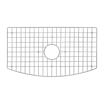 Ruvati 33 inch Fireclay White Farmhouse Kitchen Sink Bow Front Curved Apron Single Bowl - RVL2398WH Ruvati