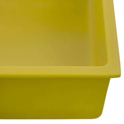 Ruvati 30-inch Fireclay Undermount / Drop-in Topmount Kitchen Sink Single Bowl - Yellow - RVL3030YL Ruvati