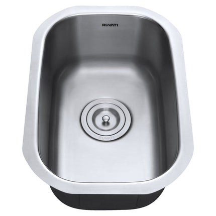 Ruvati 12 x 18 inch Undermount 16 Gauge Stainless Steel Bar Prep Sink - RVM4111 Ruvati