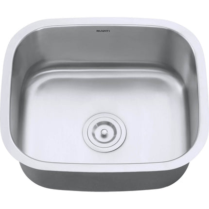 Ruvati 21-inch Undermount 16 Gauge Stainless Steel Kitchen Sink Single Bowl - RVM4131 Ruvati