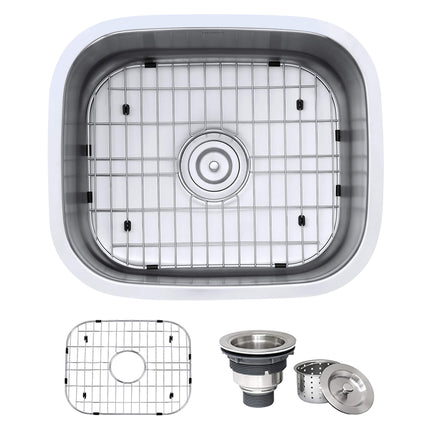 Ruvati 21-inch Undermount 16 Gauge Stainless Steel Kitchen Sink Single Bowl - RVM4131 Ruvati