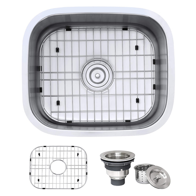 Ruvati 21-inch Undermount 16 Gauge Stainless Steel Kitchen Sink Single Bowl - RVM4131 Ruvati