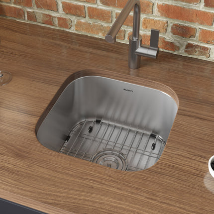 Ruvati 16 x 16 inch Bar Prep Sink Undermount 16 Gauge Stainless Steel - RVM4138 Ruvati