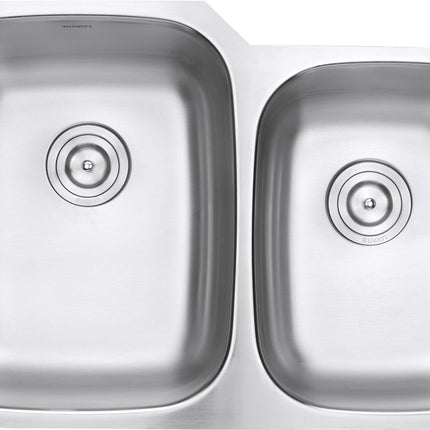 Ruvati 32-inch Undermount 60/40 Double Bowl 16 Gauge Stainless Steel Kitchen Sink - RVM4310 Ruvati