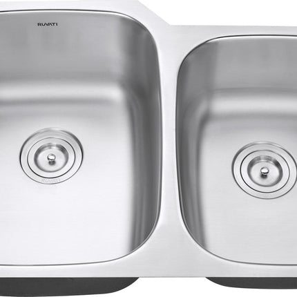 Ruvati 32-inch Undermount 60/40 Double Bowl 16 Gauge Stainless Steel Kitchen Sink - RVM4310 Ruvati