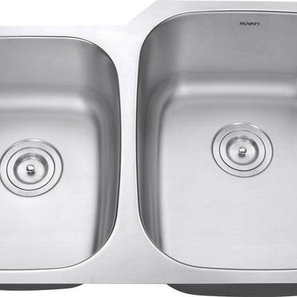 Ruvati 32-inch Undermount 40/60 Double Bowl 16 Gauge Stainless Steel Kitchen Sink - RVM4315 Ruvati