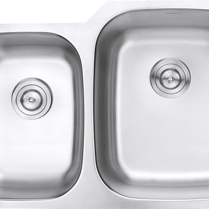 Ruvati 32-inch Undermount 40/60 Double Bowl 16 Gauge Stainless Steel Kitchen Sink - RVM4315 Ruvati