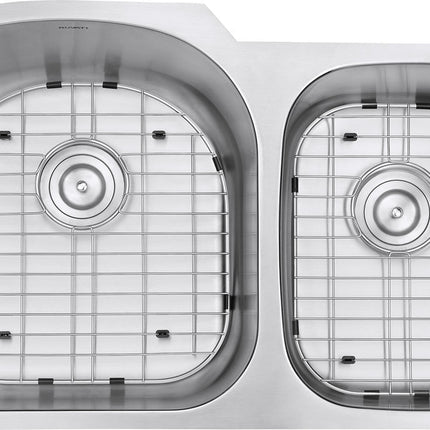 Ruvati 34-inch Undermount 60/40 Double Bowl 16 Gauge Stainless Steel Kitchen Sink - RVM4600 Ruvati