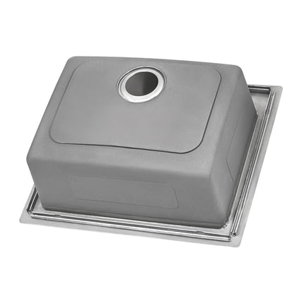 Ruvati 25 x 22 inch Drop-in Topmount Kitchen Sink 16 Gauge Stainless Steel Single Bowl - RVM5025 Ruvati