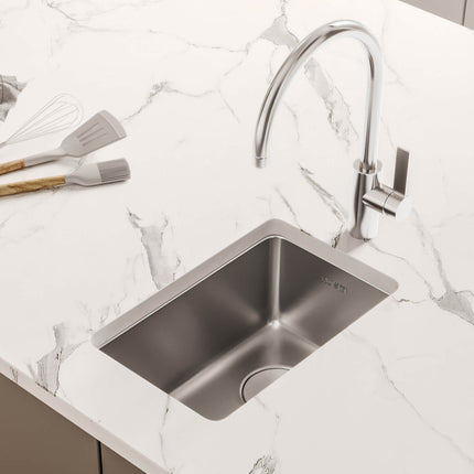 Ruvati 15-inch Undermount Bar Prep Kitchen Sink 16 Gauge Stainless Steel Single Bowl - RVM5815 Ruvati