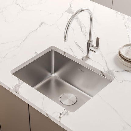 Ruvati 23-inch Undermount Kitchen Sink 16 Gauge Stainless Steel Single Bowl - RVM5908 Ruvati