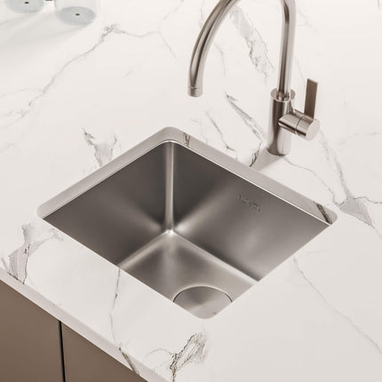 Ruvati 18-inch Undermount Bar Prep Kitchen Sink 16 Gauge Stainless Steel Single Bowl - RVM5916 Ruvati