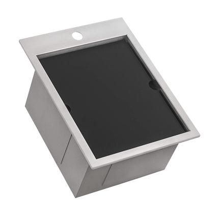 Ruvati 15 x 20 inch Marine Grade T-316 Workstation Topmount RV Boat Outdoor Sink Stainless Steel - RVQ5210 Ruvati