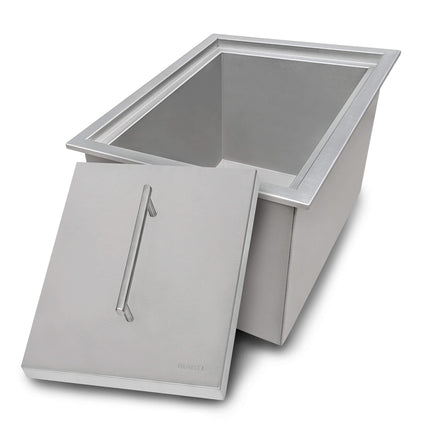 Ruvati Insulated Ice Chest Sink 15 x 20 inch Outdoor BBQ Marine Grade T-316 Topmount Stainless Steel - RVQ6215 Ruvati