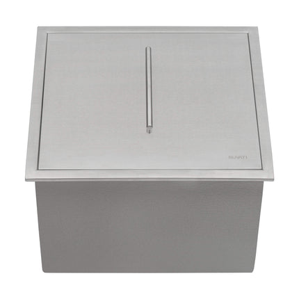 Ruvati Insulated Ice Chest Sink 21 x 20 inch Outdoor BBQ Marine Grade T-316 Topmount Stainless Steel - RVQ6221 Ruvati