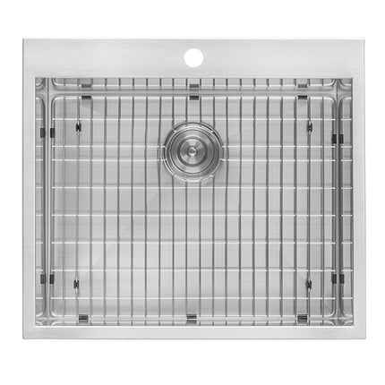 Ruvati Topmount Laundry Utility Sink 25" x 22" x 12" Deep 16 Gauge Stainless Steel - RVU6010 Ruvati