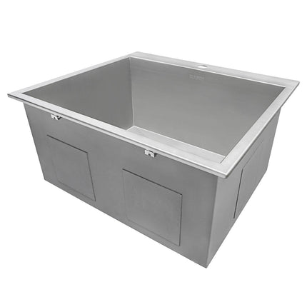 Ruvati Topmount Laundry Utility Sink 25" x 22" x 12" Deep 16 Gauge Stainless Steel - RVU6010 Ruvati