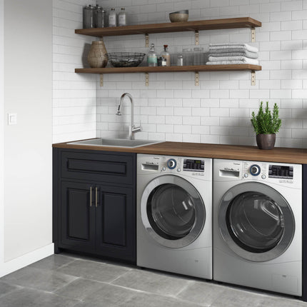 Ruvati Topmount Laundry Utility Sink 25" x 22" x 12" Deep 16 Gauge Stainless Steel - RVU6010 Ruvati