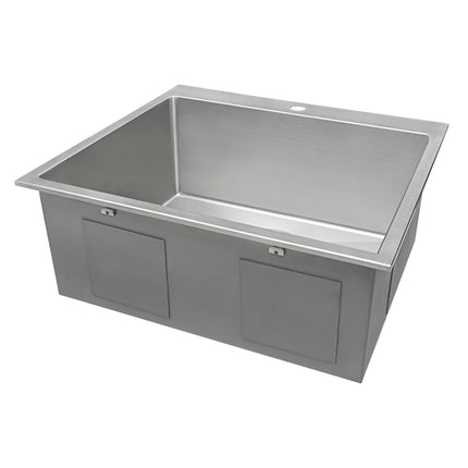 Ruvati Topmount Laundry Utility Sink 25 x 22 x 12 inch Rounded Corners Deep 16 Gauge Stainless Steel - RVU6015 Ruvati