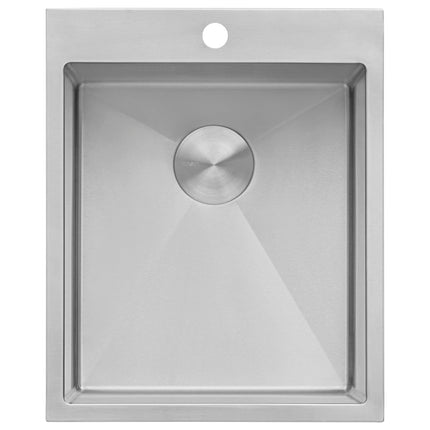 Ruvati Topmount Laundry Utility Sink 18 x 22 x 12 inch Rounded Corners Deep 16 Gauge Stainless Steel - RVU6018 Ruvati