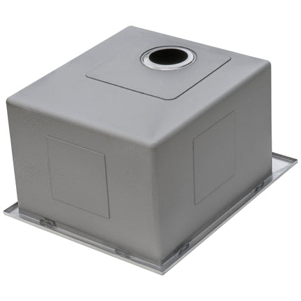 Ruvati Topmount Laundry Utility Sink 18 x 22 x 12 inch Rounded Corners Deep 16 Gauge Stainless Steel - RVU6018 Ruvati