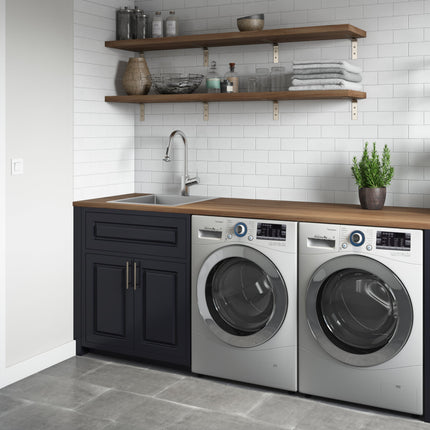 Ruvati Topmount Laundry Utility Sink 18 x 22 x 12 inch Rounded Corners Deep 16 Gauge Stainless Steel - RVU6018 Ruvati