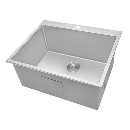 Ruvati Topmount Laundry Utility Sink 27 x 22 x 12 inch Rounded Corners Deep 16 Gauge Stainless Steel - RVU6027 Ruvati