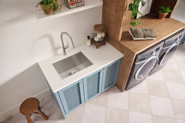 Ruvati 23" x 18" x 12" Deep Laundry Utility Sink Undermount 16 Gauge Stainless Steel - RVU6100 Ruvati